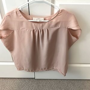 Loft, XSP, Sleeveless Wide Blush Casual/Work Shirt, Worn once, Dry Cleaned.